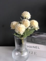 Yapay Krem  Mini 5 li Top Karanfil-Vazo çiçeği